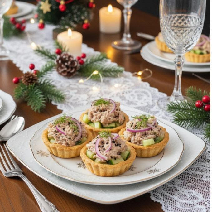 Тарталетки с тунцом