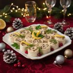 Рулетики из лаваша с курицей и грибами