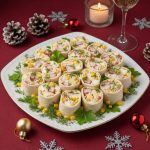 Рулетик из лаваша с крабовыми палочками