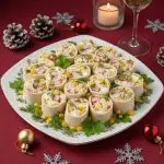 Рулетик из лаваша с крабовыми палочками