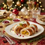 Куриный рулет с манго и карри