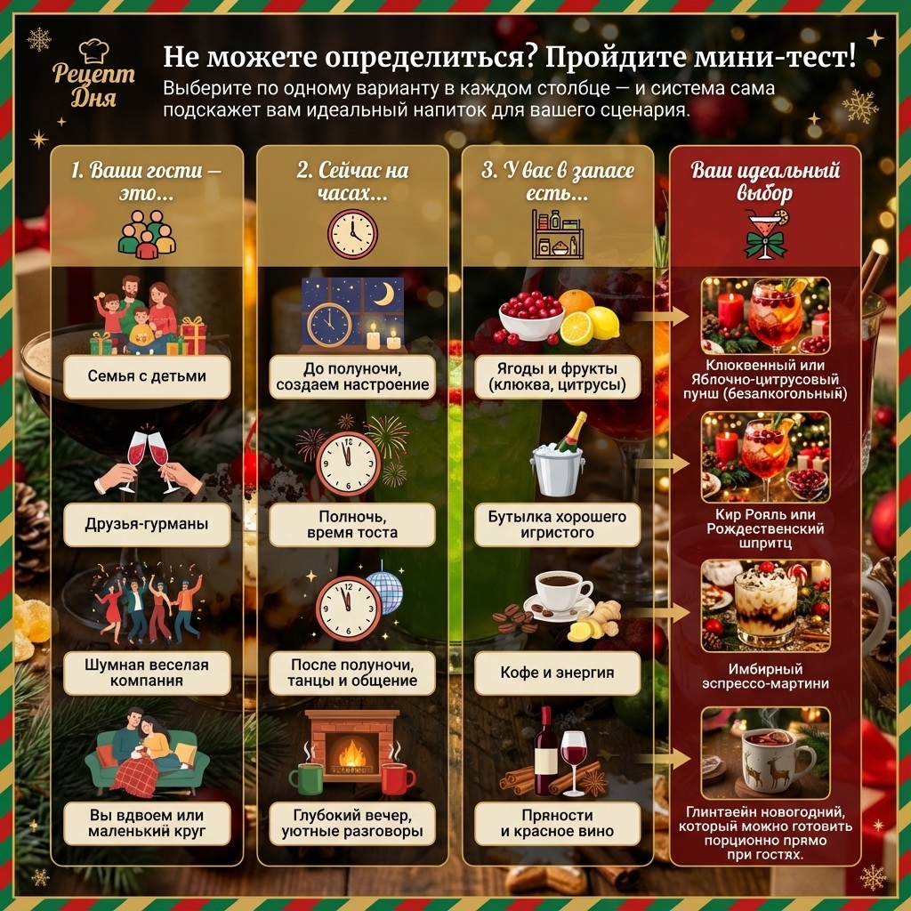 Как выбрать напиток на новый год