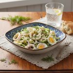 Салат «Новогодний Нептун» с кальмарами