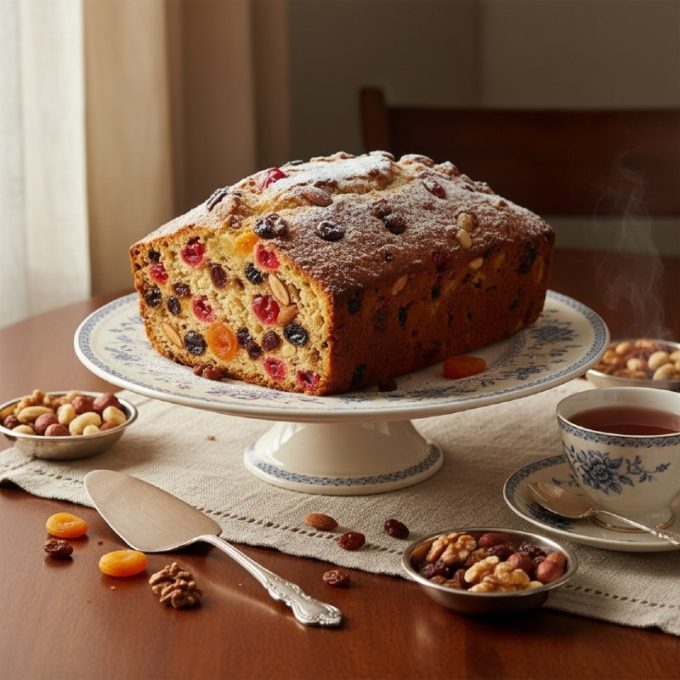 Фруктово-ореховый кекс