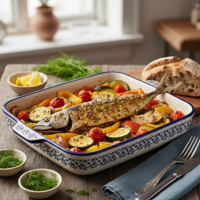 Запеченная скумбрия