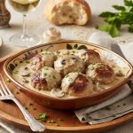 Тефтельки в сливочно-грибном соусе