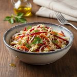 Салат из свежей капусты со свёклой и морковью