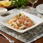 Крабовый салат с корейской морковью