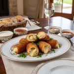 Жареные куриные рулетики