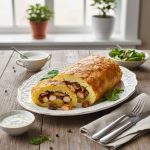 Картофельный рулет с куриной начинкой