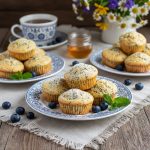 Творожные кексы с маком