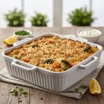 Рыбная запеканка с овощами