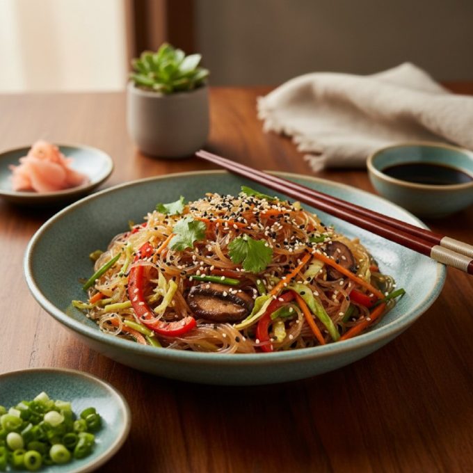 Фунчоза с овощами