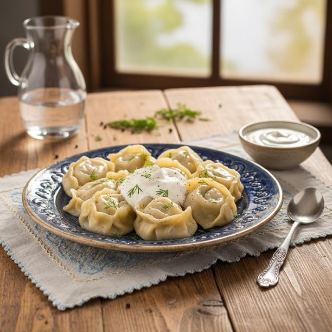 Манты с мясом