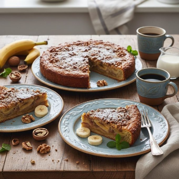 Банановый пирог